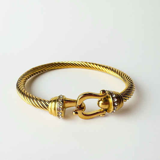 Golden Twist Bangle