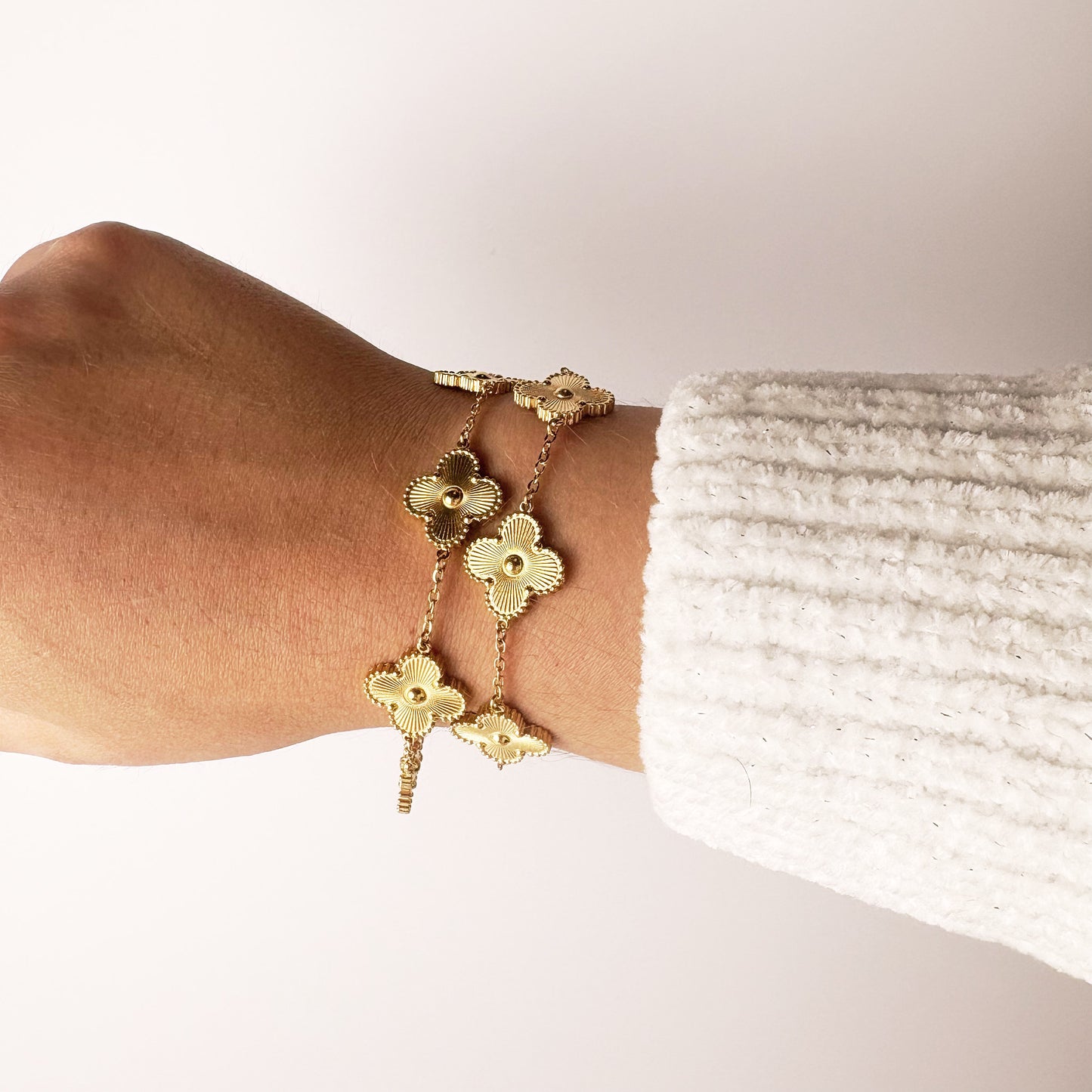 Gold Clover Bracelet