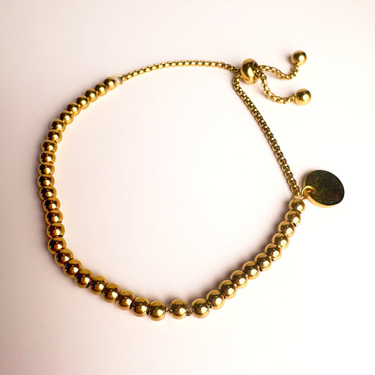 Golden Beads Bracelet
