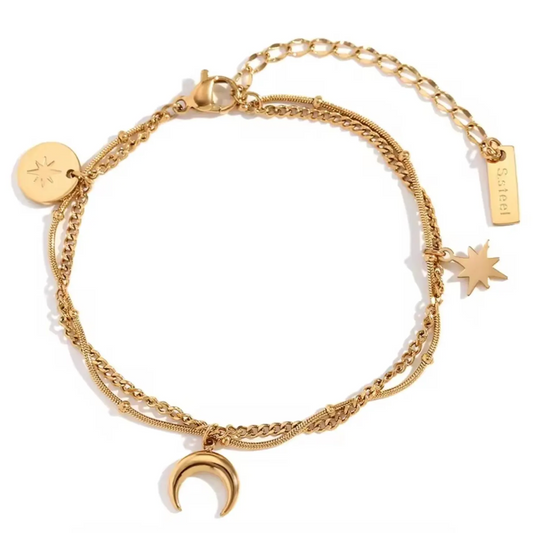 Moon & Star Bracelet