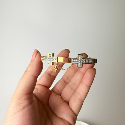 Double Cross Bangle