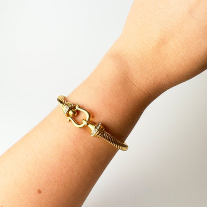 Golden Twist  Bangle