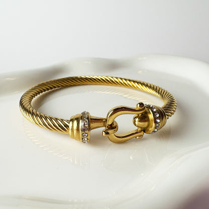 Golden Twist  Bangle