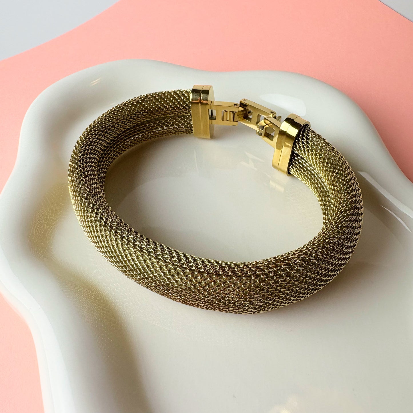 Golden Mesh Bangle