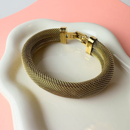 Golden Mesh Bangle