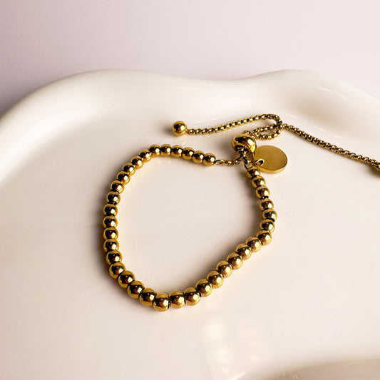 Golden Beads Bracelet