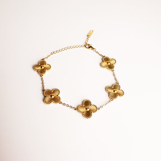 Gold Clover Bracelet