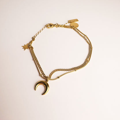 Moon & Star Bracelet
