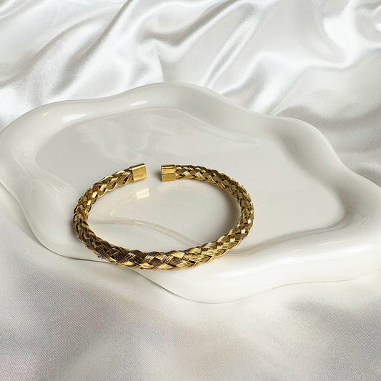 The Aurora Braid Bangle